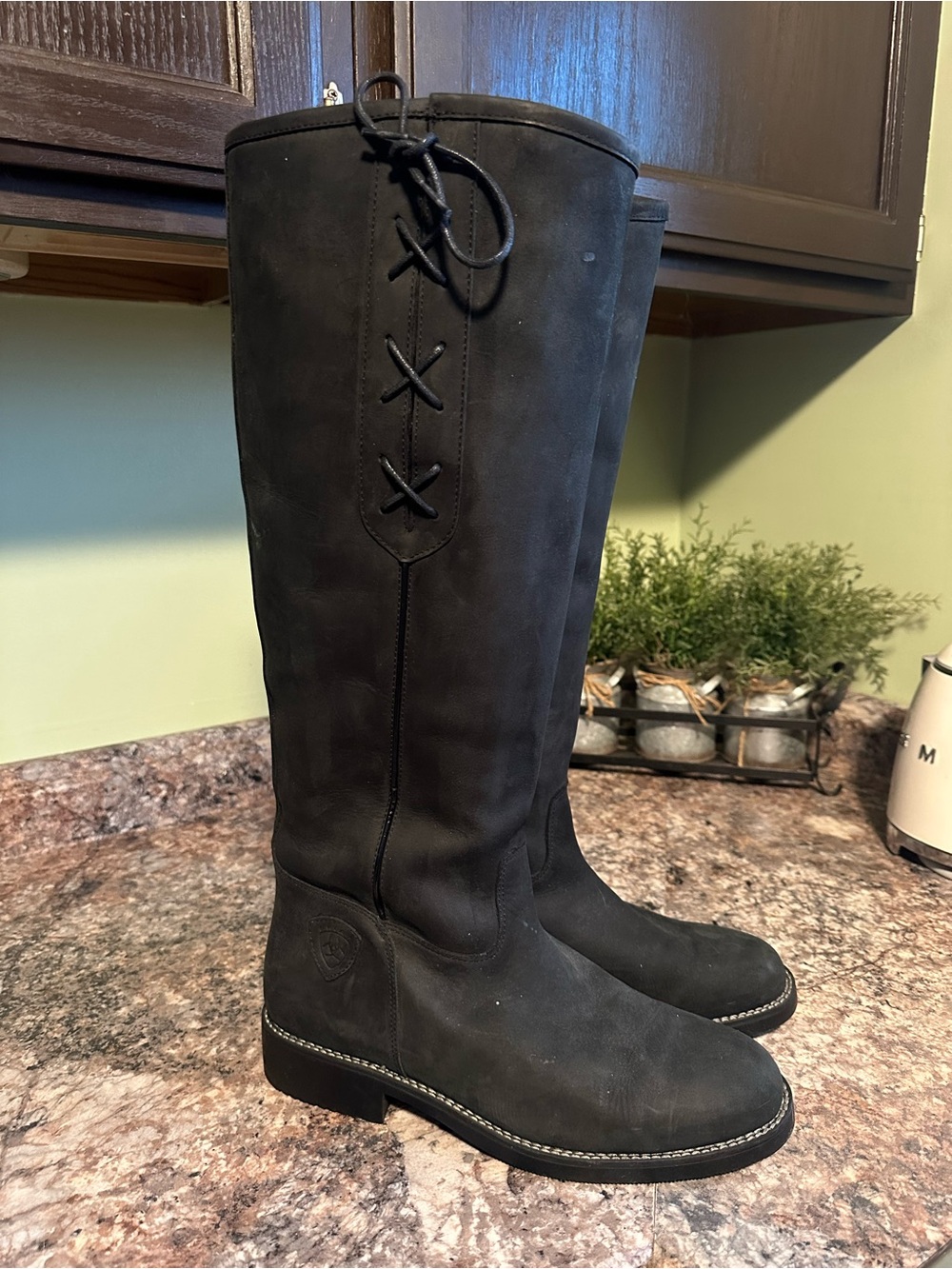 Ariat Black TALL Over-The-Knee Lace up Riding Boots